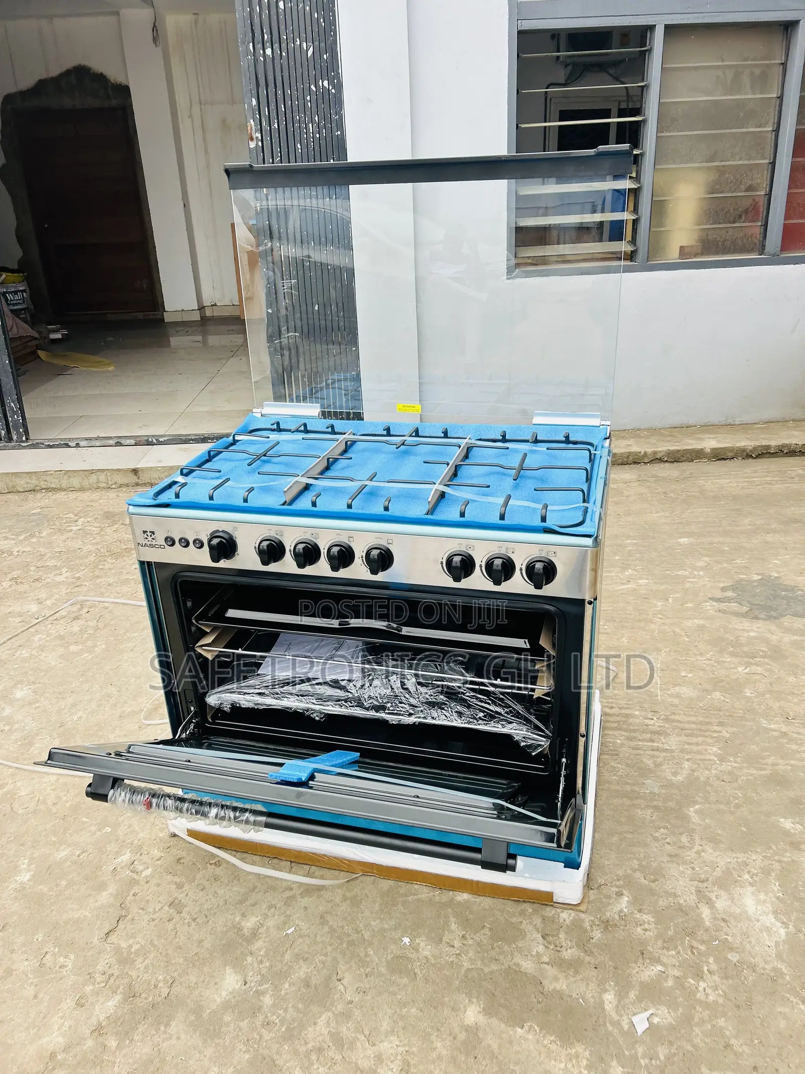 Check Out Nasco 5 Burner Gas Cooker With Grill 90x60cm