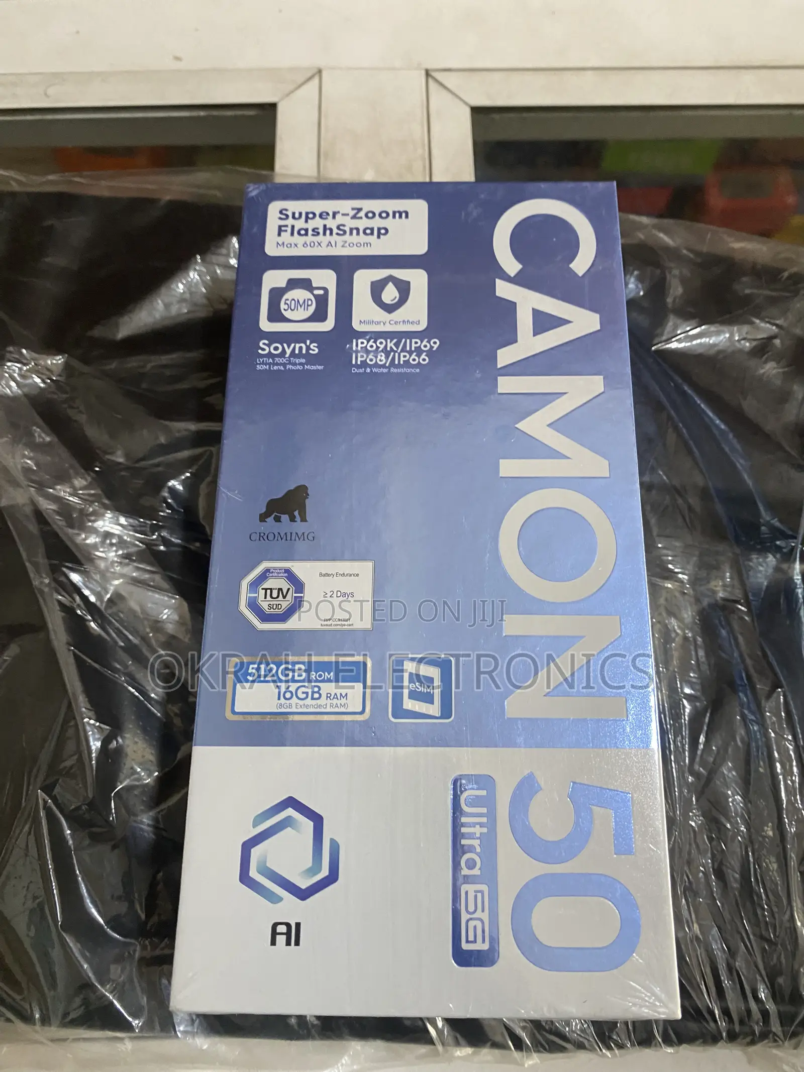 New Tecno Camon 50 Ultra 512 GB Black
