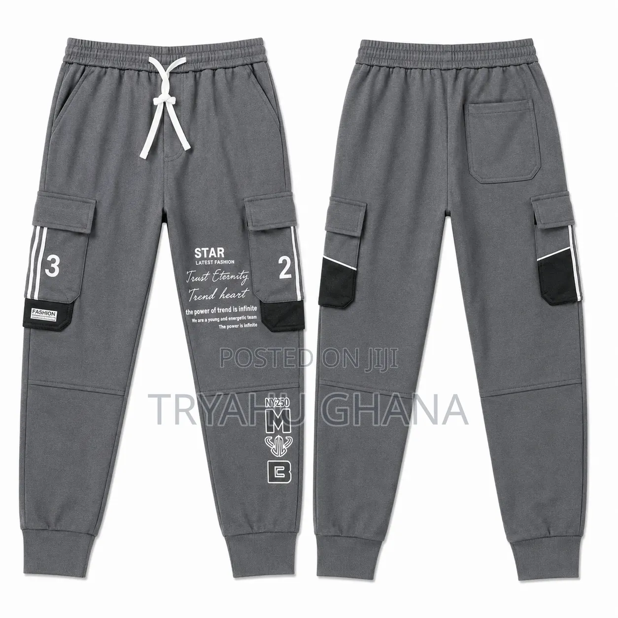 Shop Ash Side Pocket Casual Men's Joggers at Tryahu