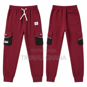 Premium Wine
Men's Side Pocket Joggers for Sale at Tryahu Ghana