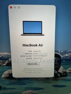 Laptop Apple MacBook Air 8GB Apple M1 SSD 128GB