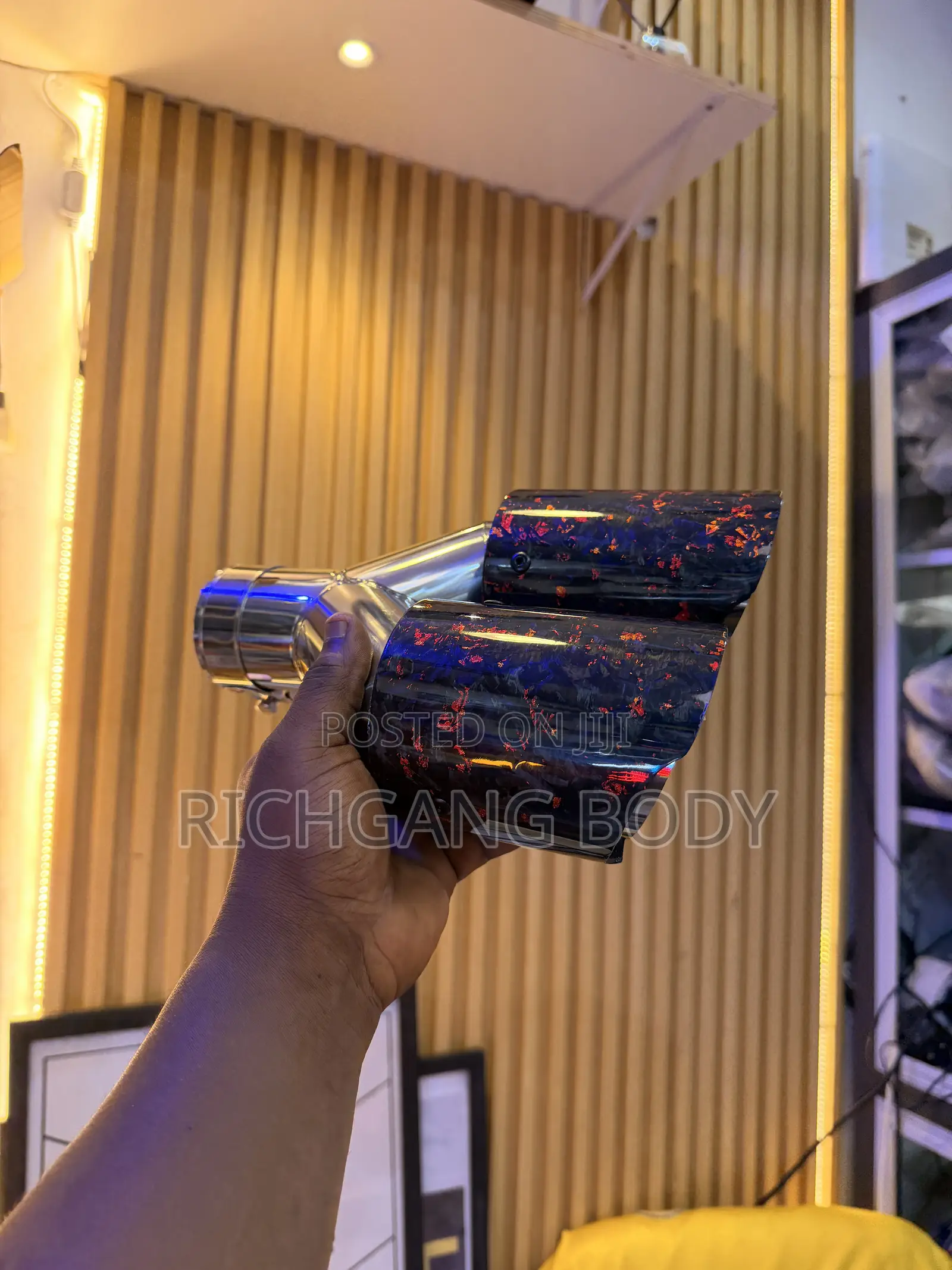 Original Carbon Fibre Double Exhaust Tips