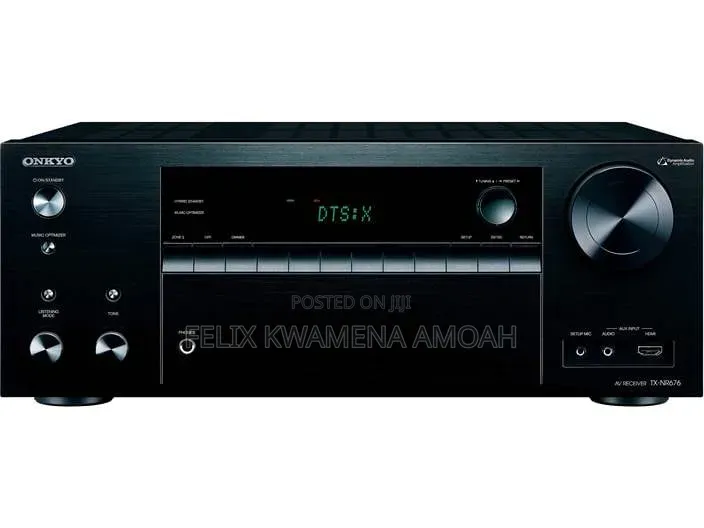 Onkyo TX-NR676E 7.2 Channel AV Receiver With Bluetooth, Dolby Atmos