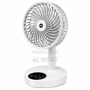 DURATION POWER DP-7626 Rechargeable Desktop Fan – 4000mAh – White