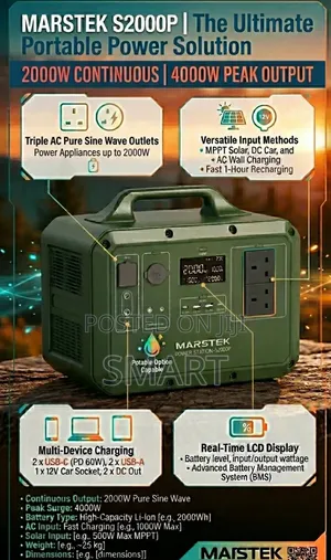 Marstek Potable Power Storage System. ( 2000w)