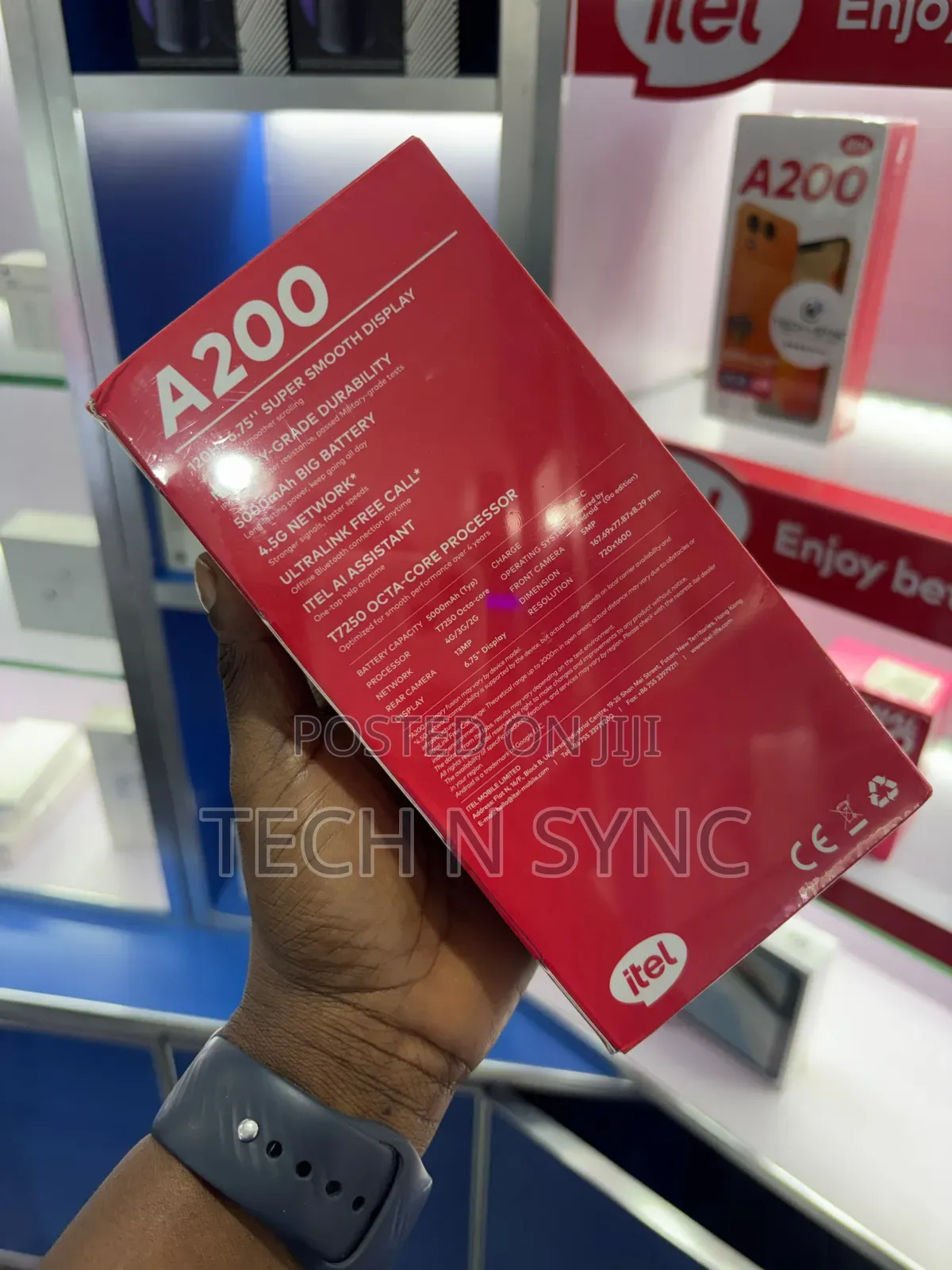 New Itel A200+ 128 GB Blue