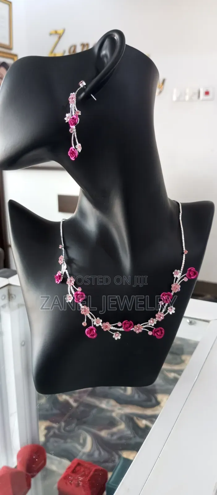 Colourful Necklace and Earrings