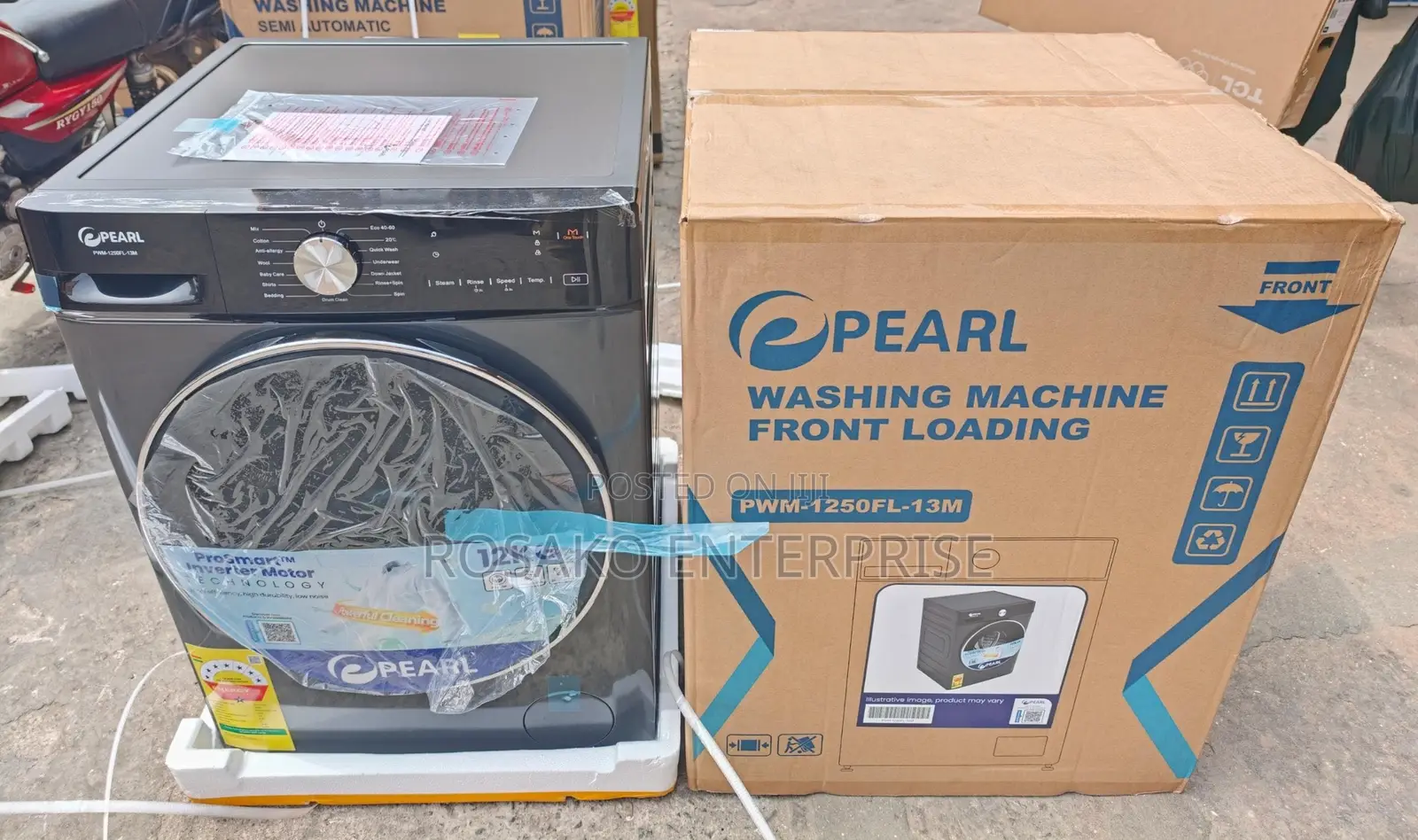 Pearl 12kg Front Load Fully Automatic Inverter Washing Machine