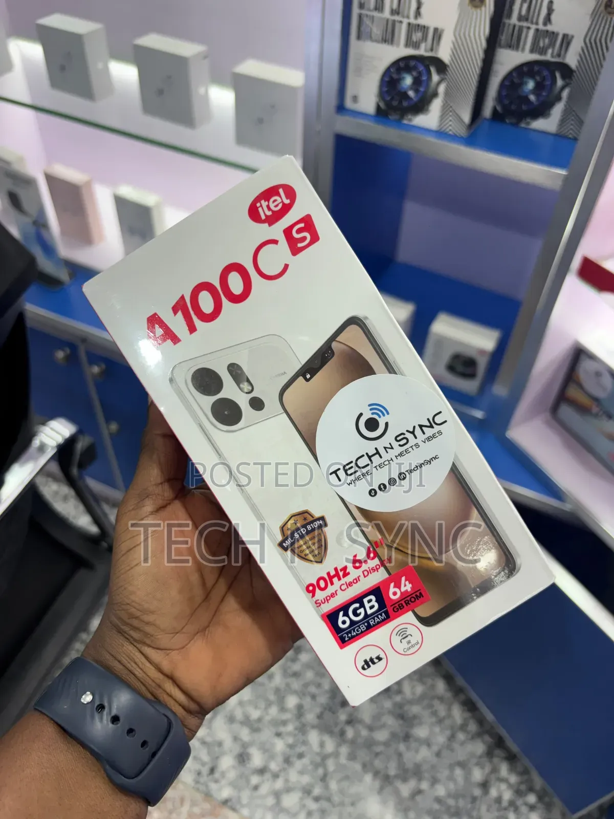 New Itel A100 128 GB Black