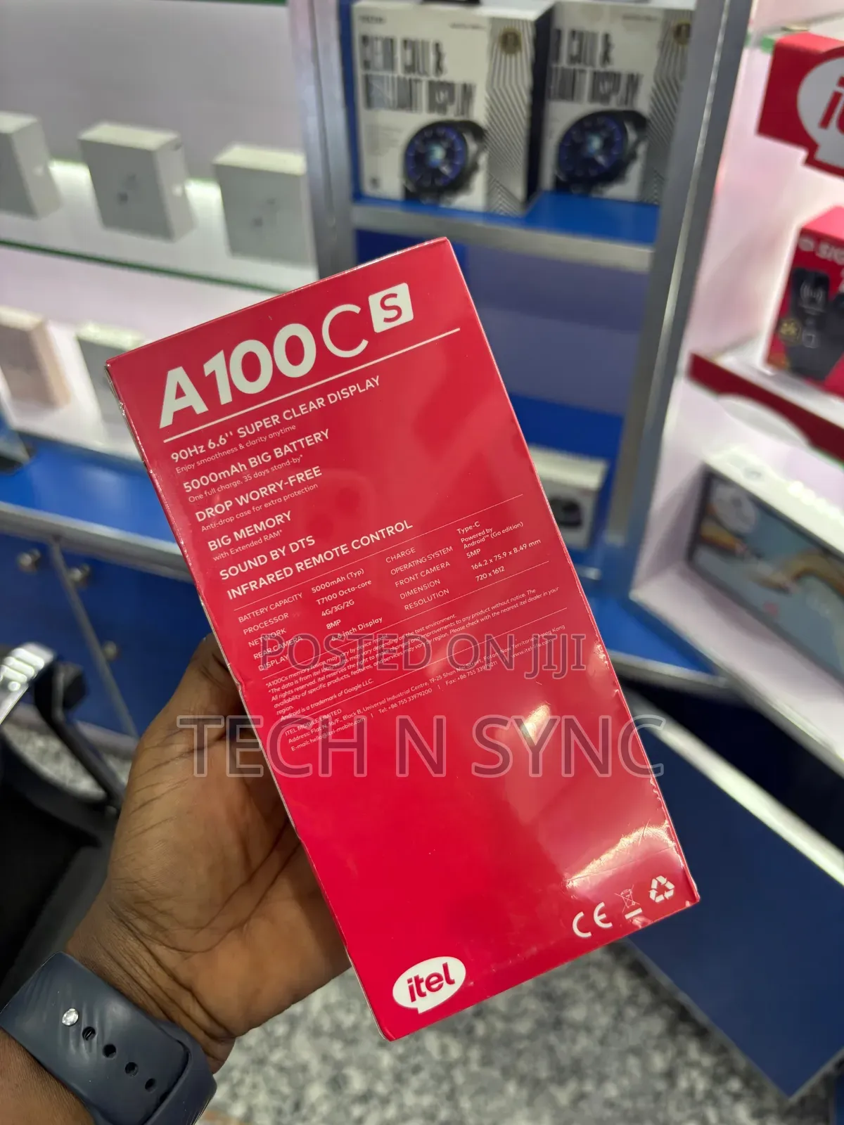 New Itel A100 128 GB Black