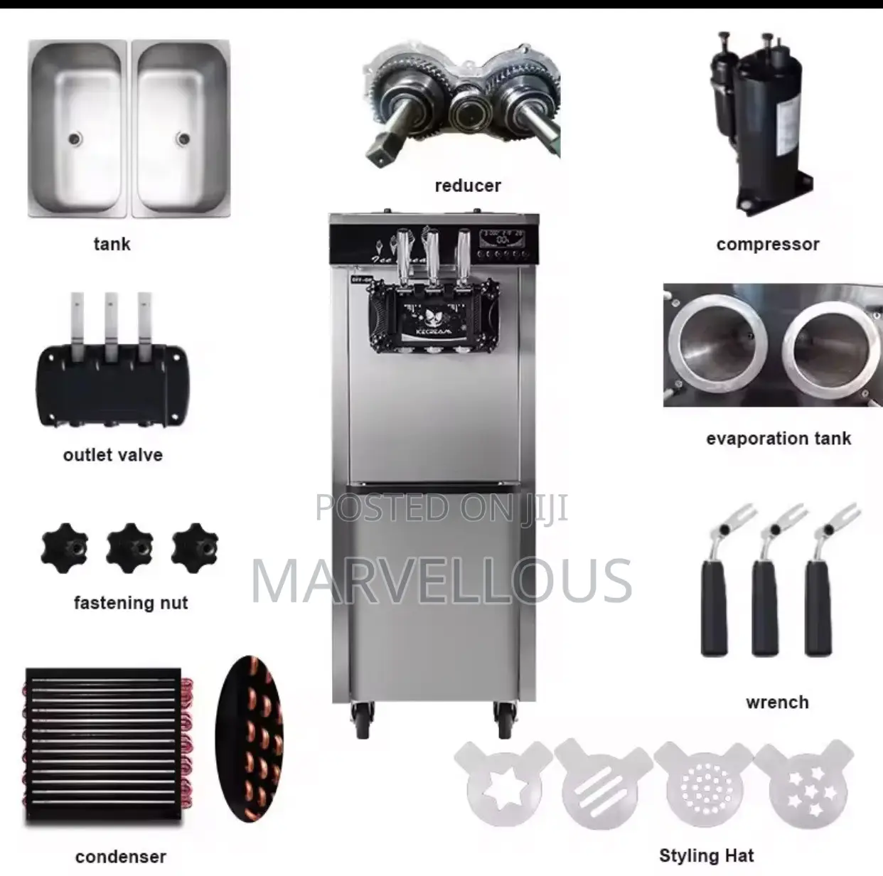 Commercial Ice Cream Machine – High Capacity|For Shops Restaurants