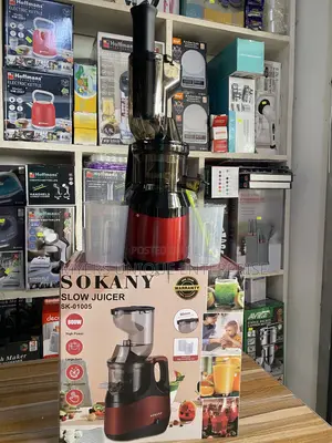 Sokany Slow Juicer With Juice Cup and Slag Cup