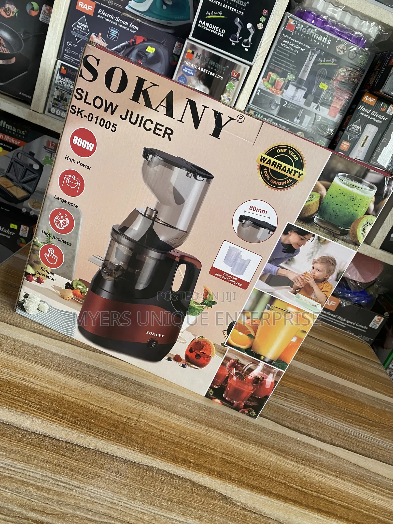 Sokany Slow Extractor Juicer Machine - Brand New