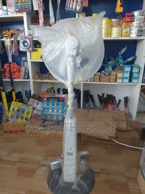 Solar and Electric Fan With Two Seperate Bulbs, Remote and Front Light
