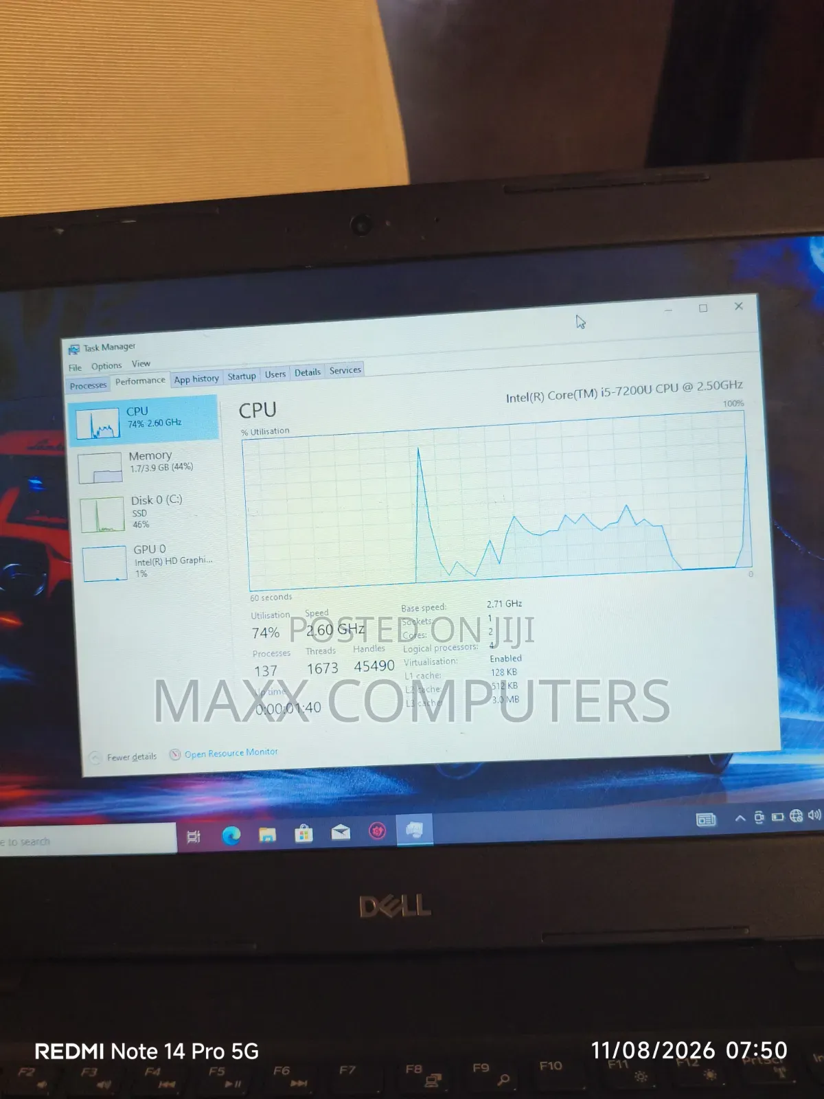 Laptop Dell Latitude 3490 8GB Intel Core i5 SSD 128GB