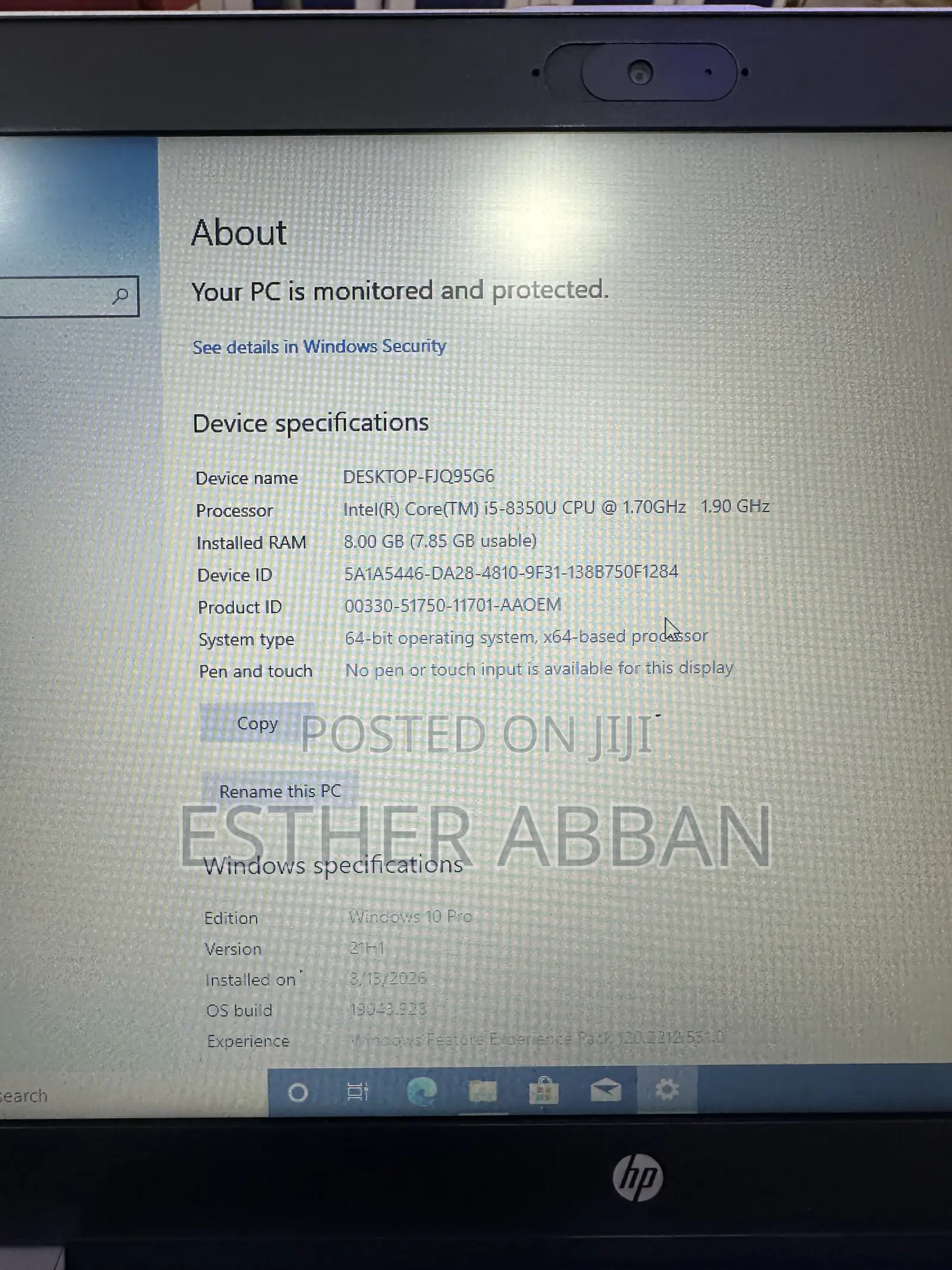 Laptop HP ProBook 650 G4 8GB Intel Core i5 SSD 256GB