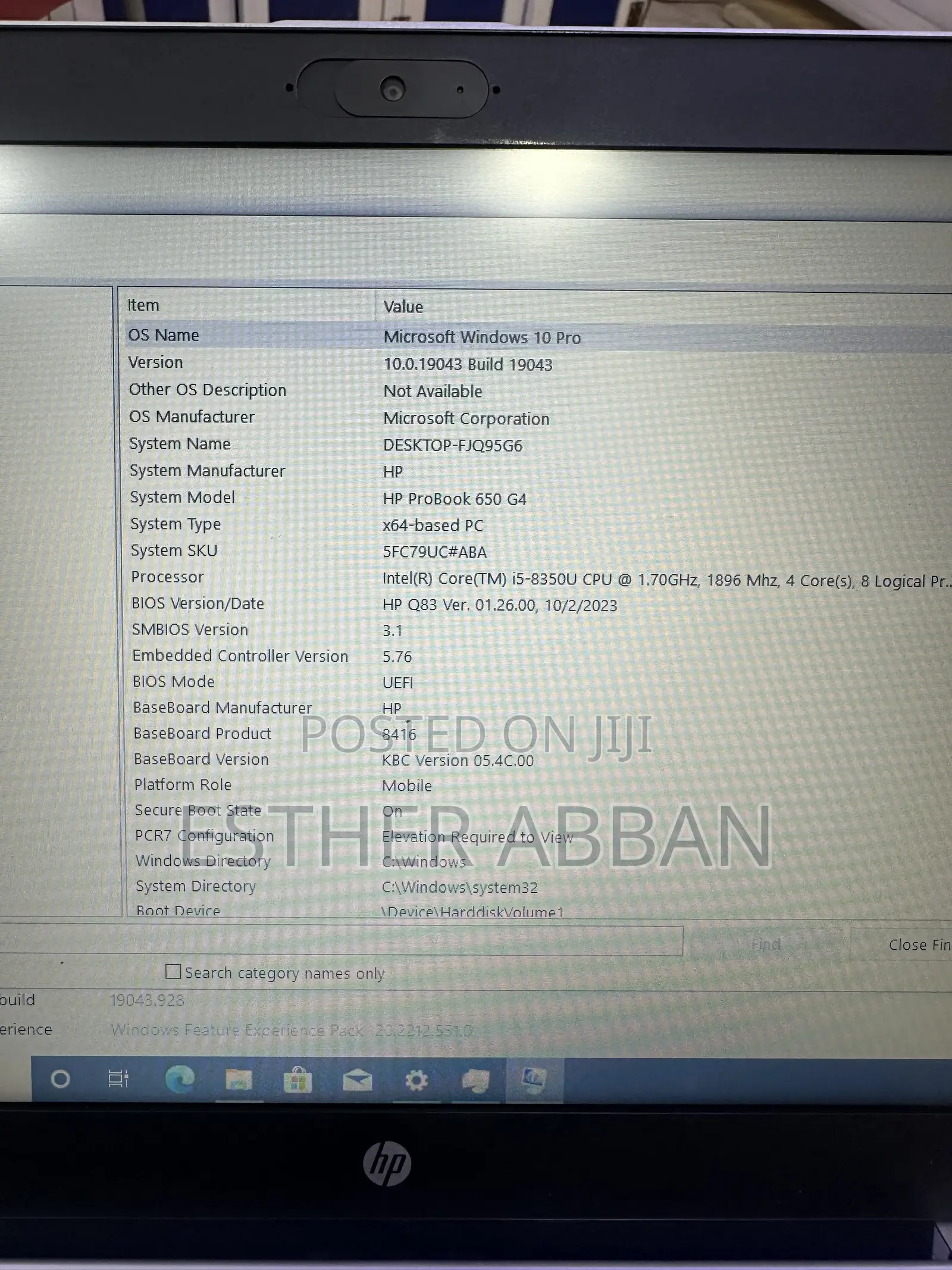 Laptop HP ProBook 650 G4 8GB Intel Core i5 SSD 256GB
