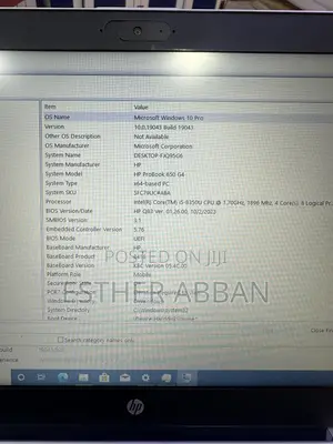 Laptop HP ProBook 650 G4 8GB Intel Core i5 SSD 256GB