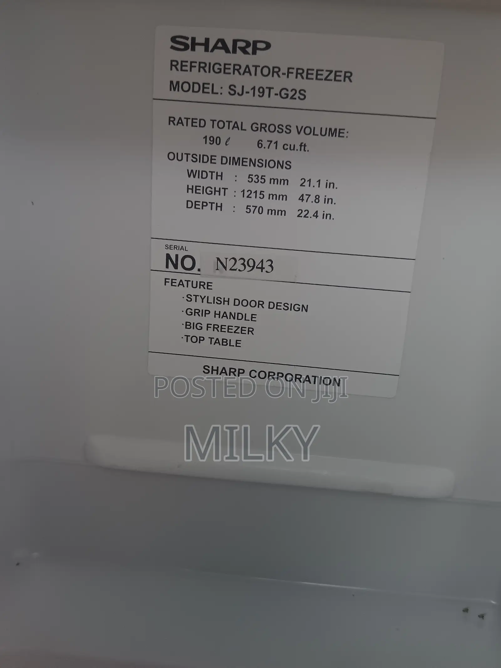Fridge (Sharp)