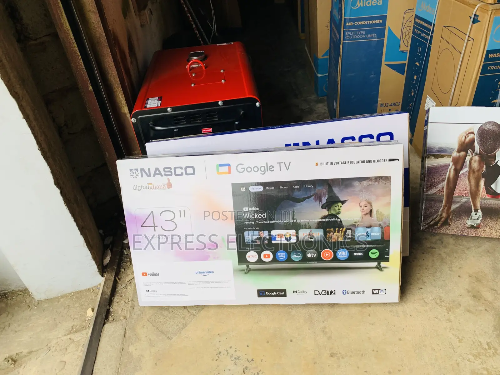 Limited Stock Nasco Smart Glossy 43” FHD Satellite
