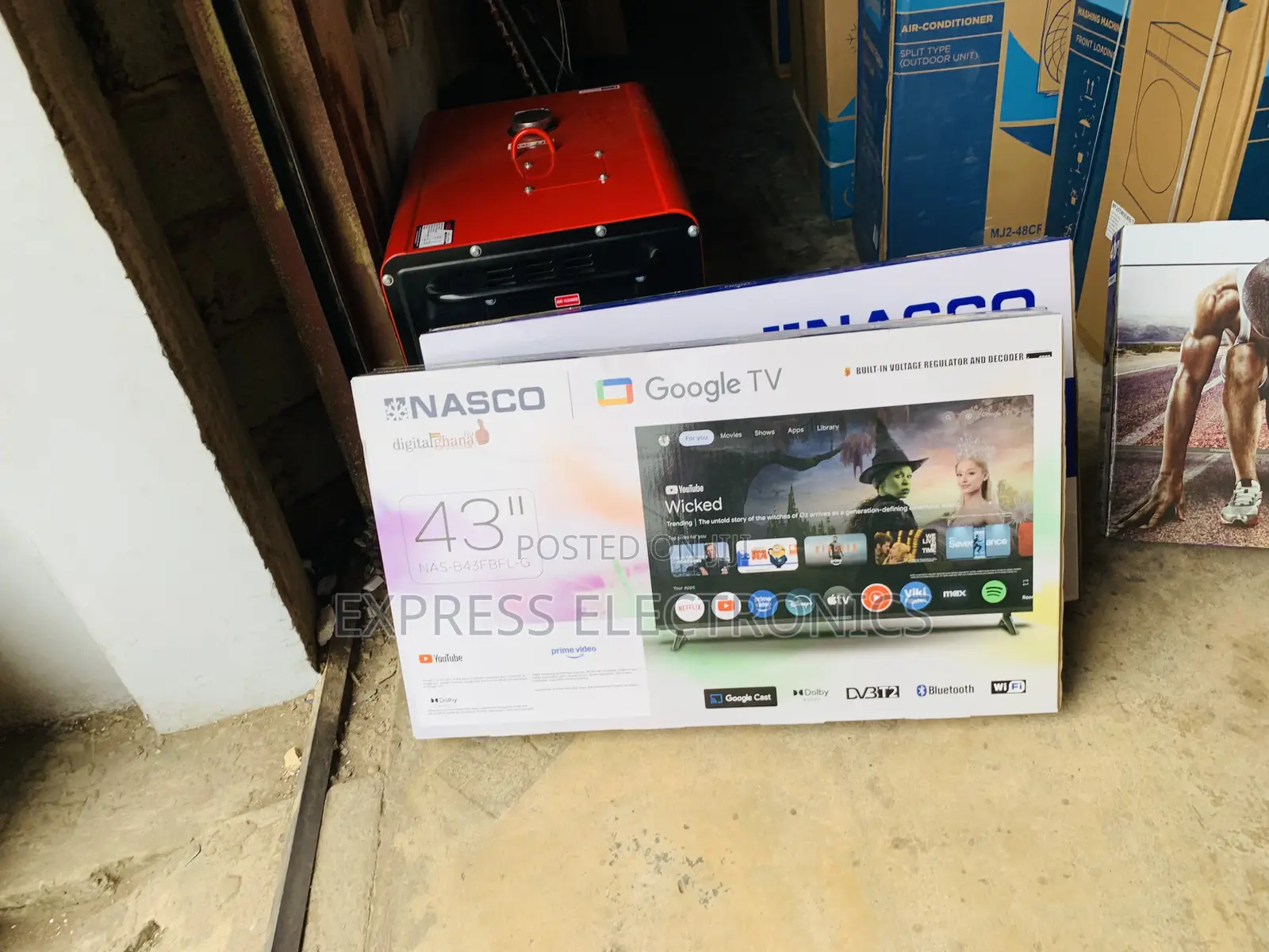 Limited Stock Nasco Smart Glossy 43” FHD Satellite