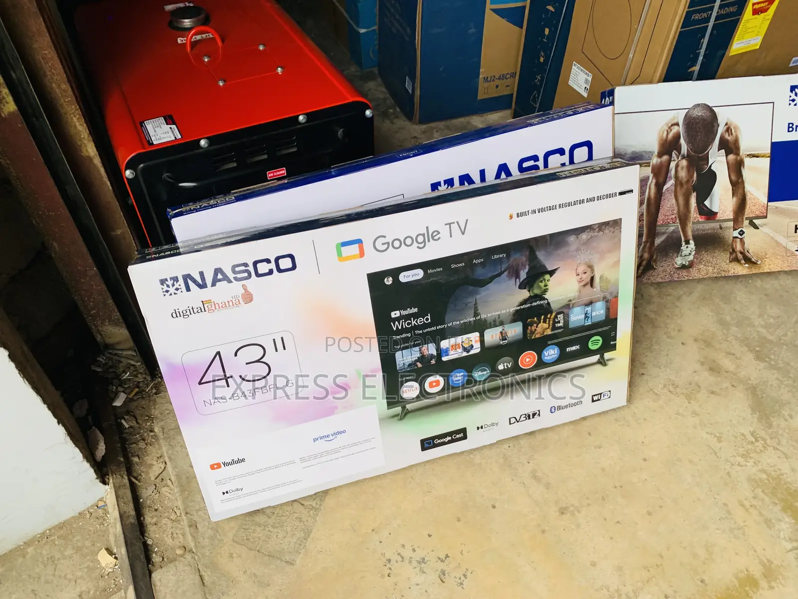 Hot  Deals on Nasco 43”smart Glossy TV