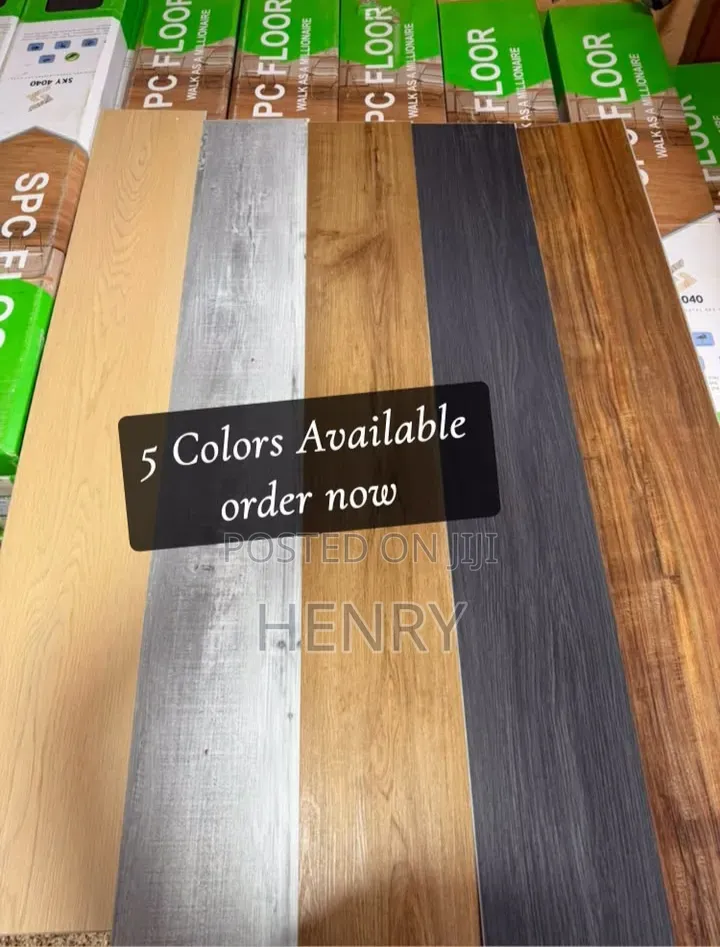 200. Square Metre SPC FLOOR TILES in 5 Different Colours