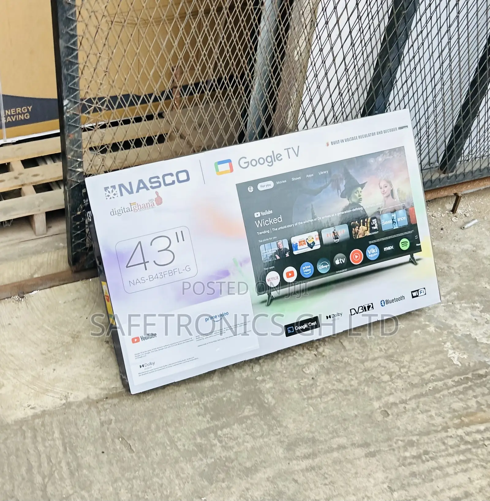 Most Quality Nasco 43′′ Full HD Smart LED TV NAS-J43FBFL-And