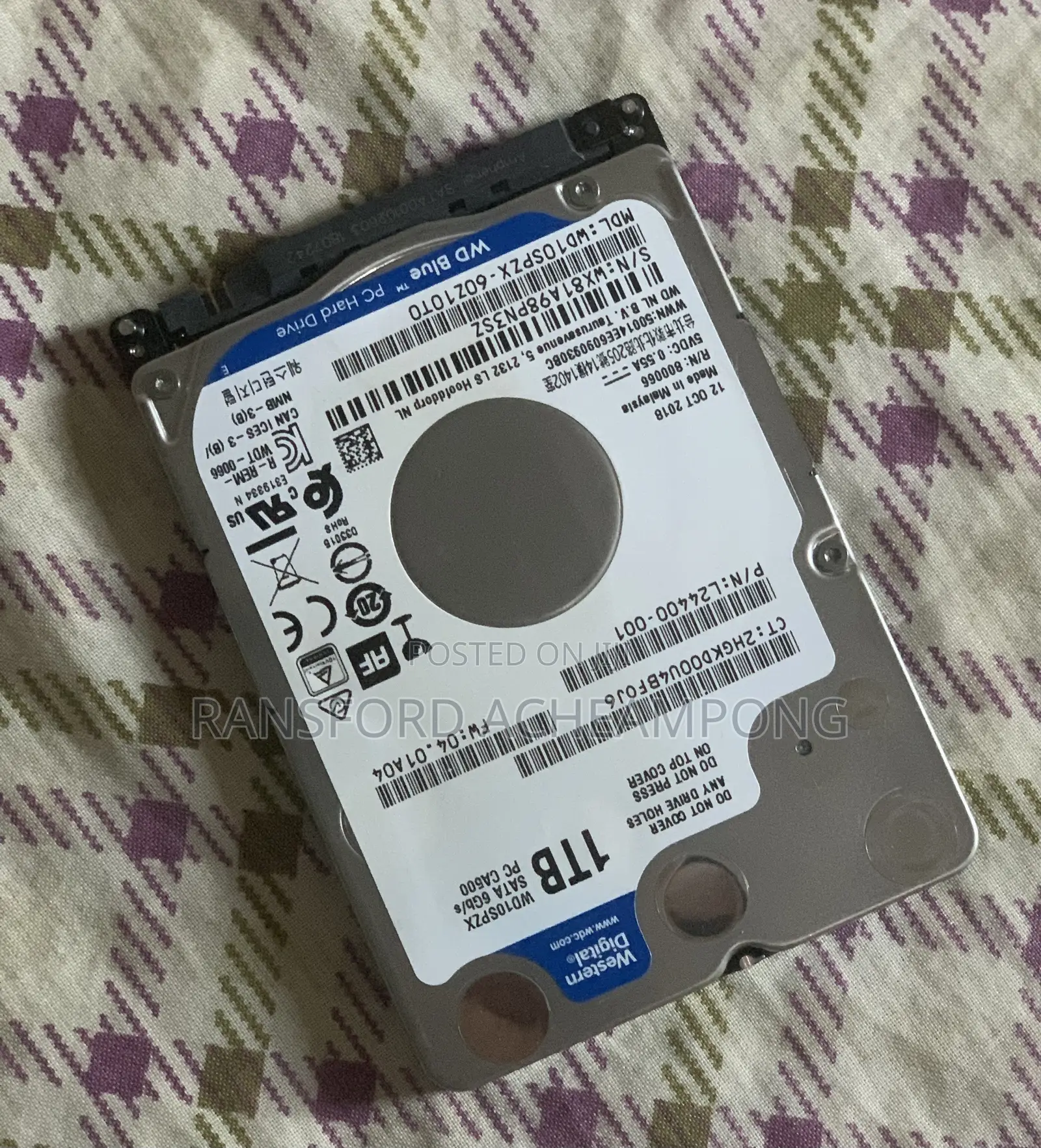 1TB Western Digital Hard Drive