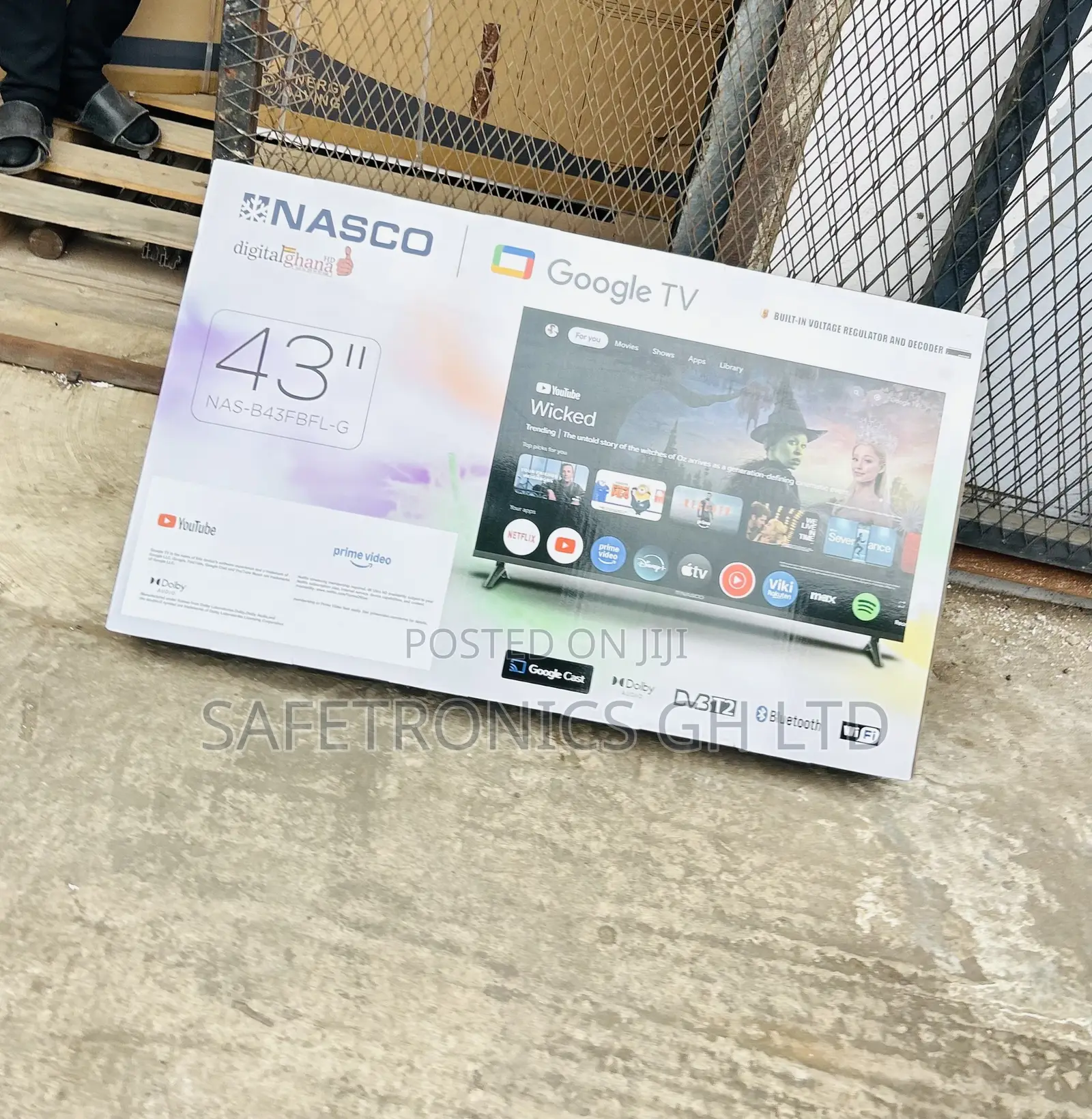 Unique Nasco 43′′ Full HD Smart LED TV NAS-J43FBFL-And