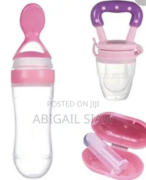 Spoon Feeding Bottle With Pacifier