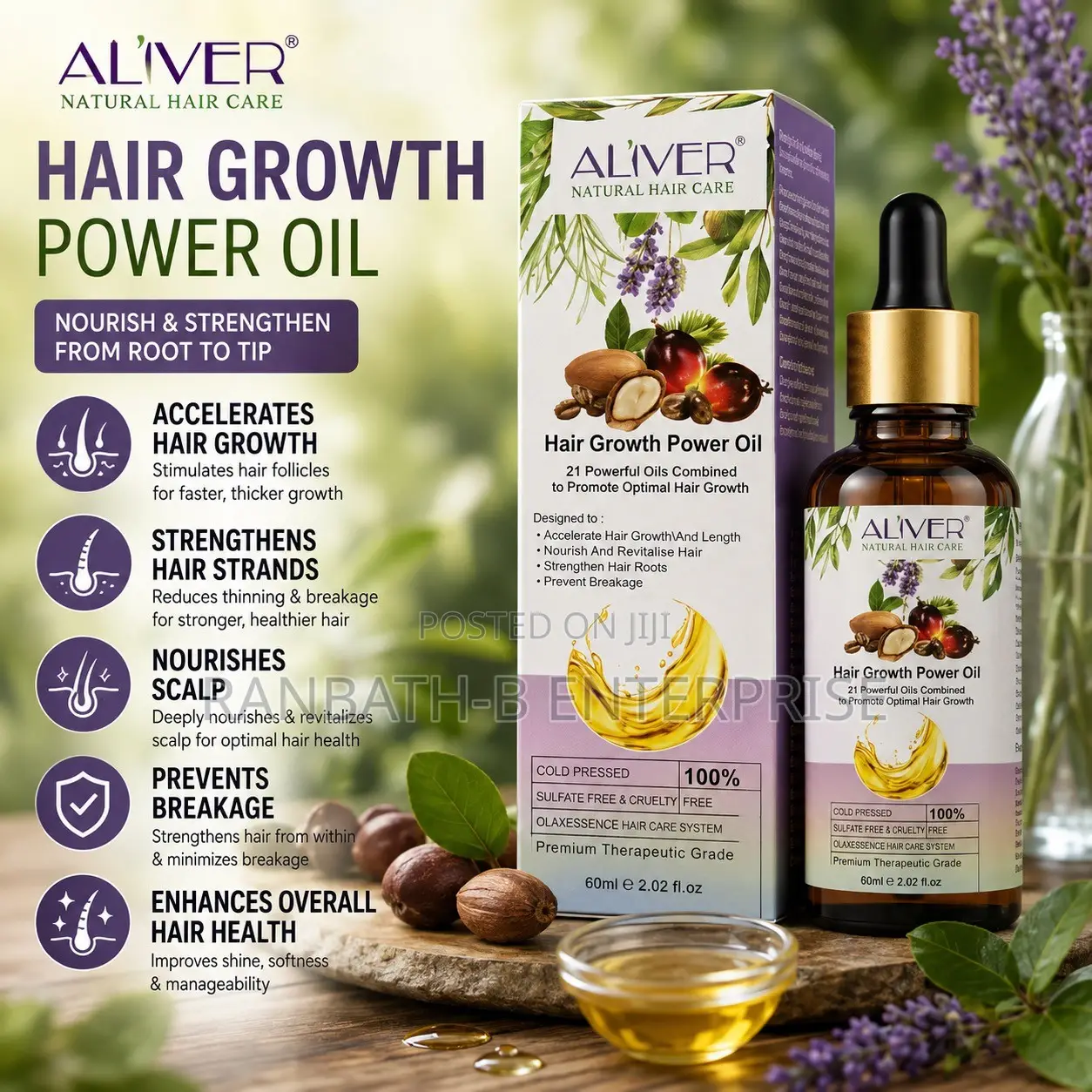 Hair Growth Power Oil – 100% Pure Natural