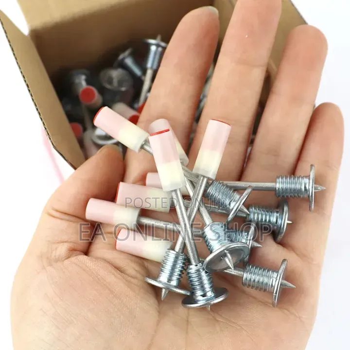 Nail Shooting Gun With 100 Pieces Nails.