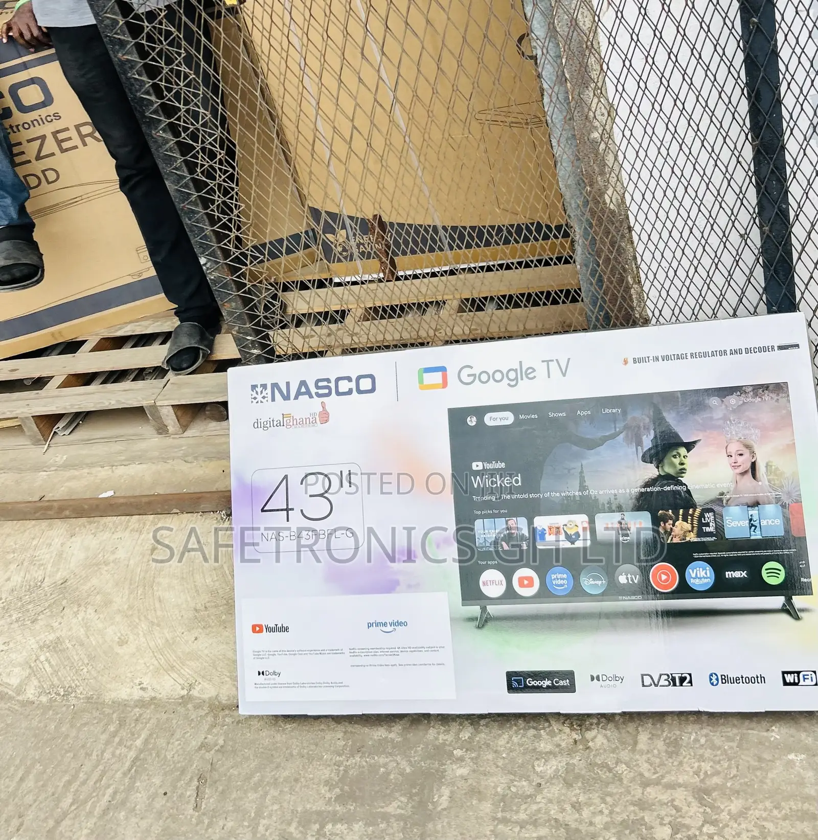 Newly Approved Nasco 43′′ Full HD Smart LED TV NAS-J43FBFL-And