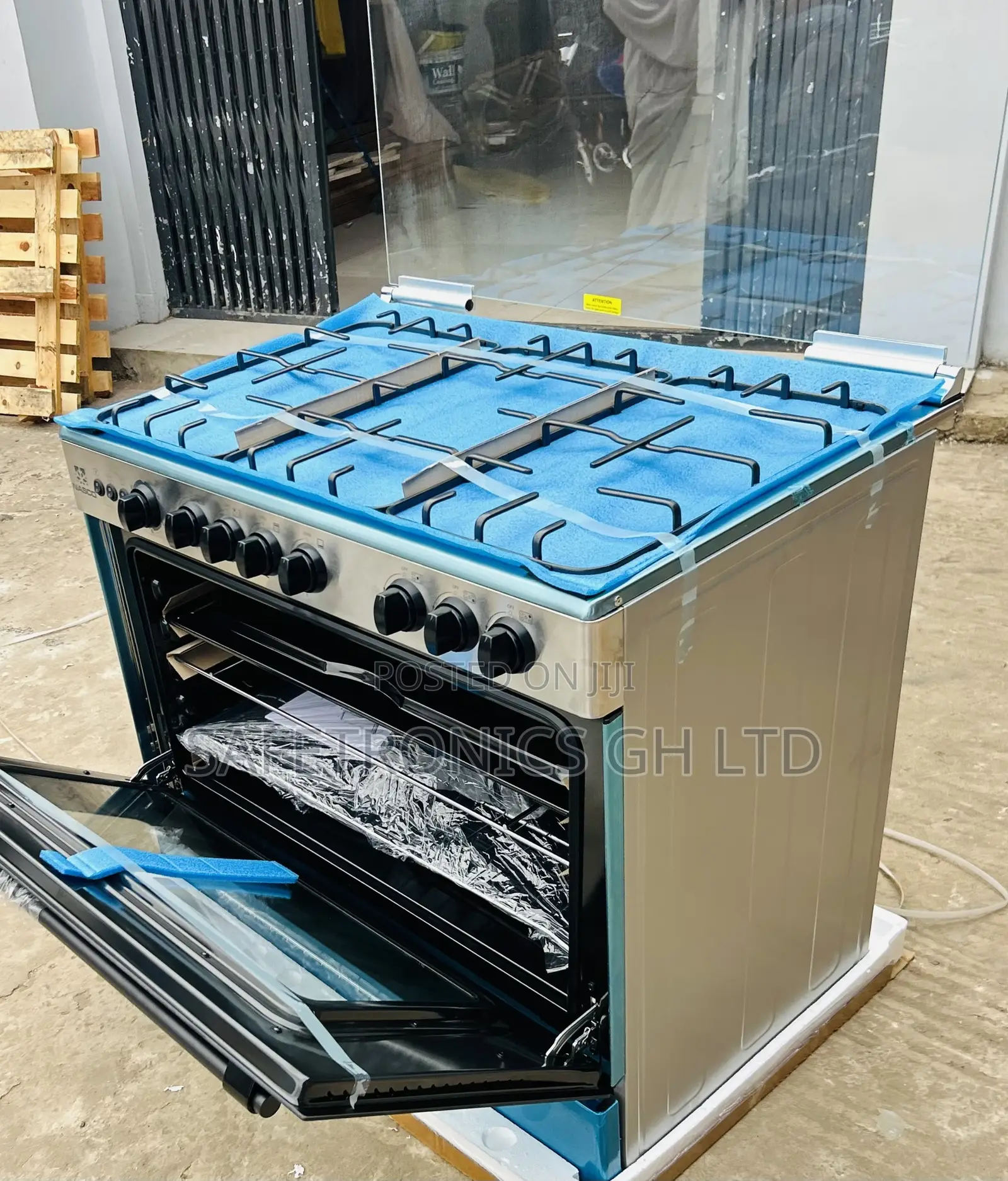 Available Nasco 5 Burner 90x60 Gas Cooker wI Grill [NASGC-AMG80S]