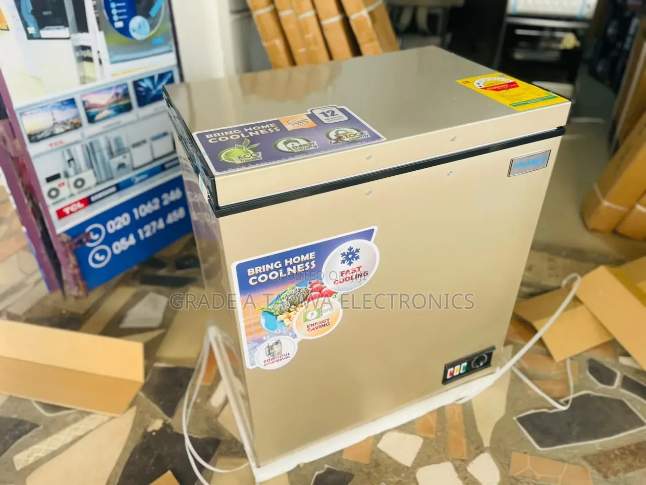 Low-Noise Operation Nasco 150-Litre Chest Freezer