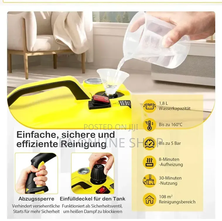 High Pressure Steam Cleaning Machine Cars,Floors,Kitchen Grease 2000W