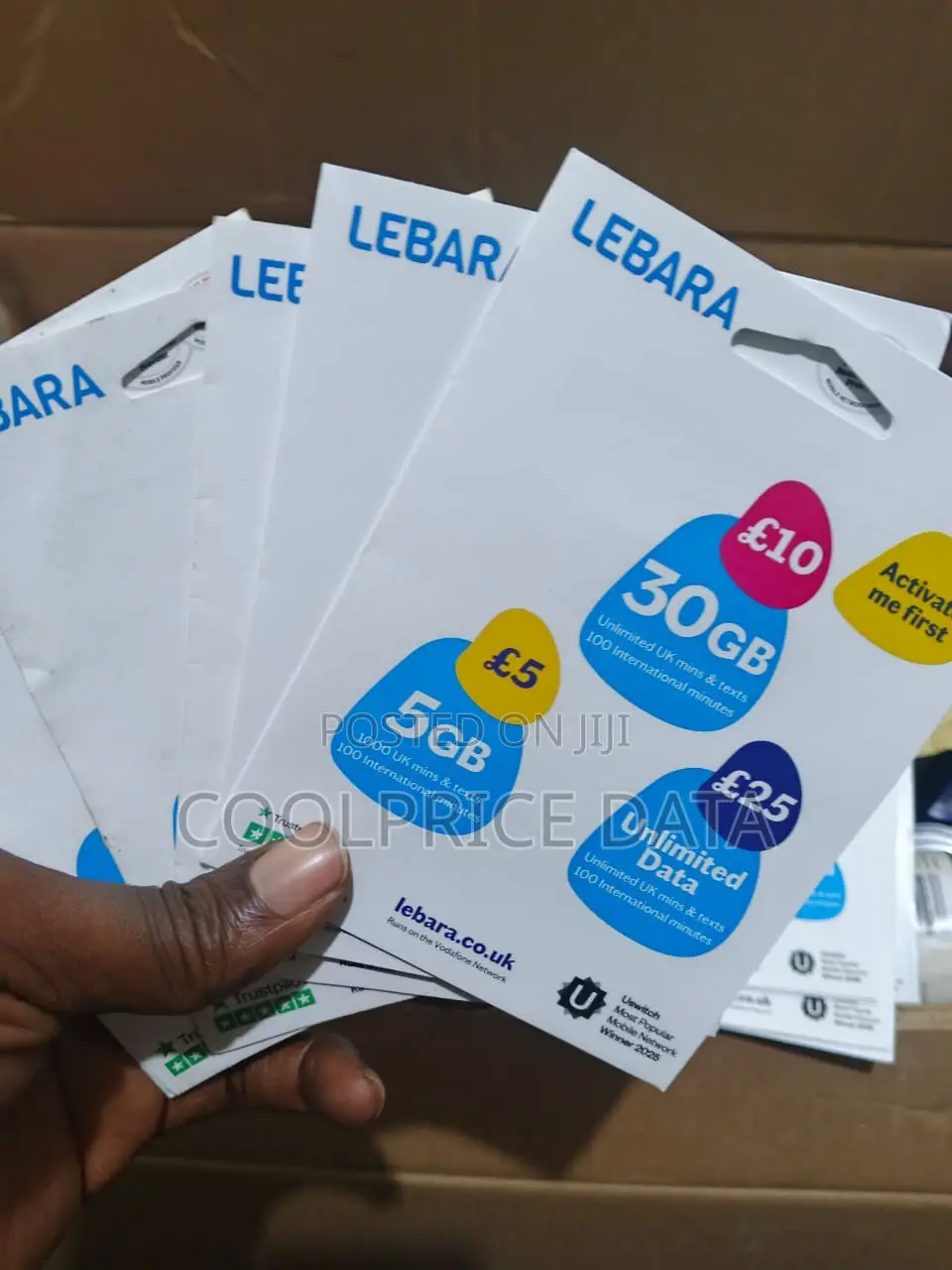 Activated Lebara UK International SIM Cards