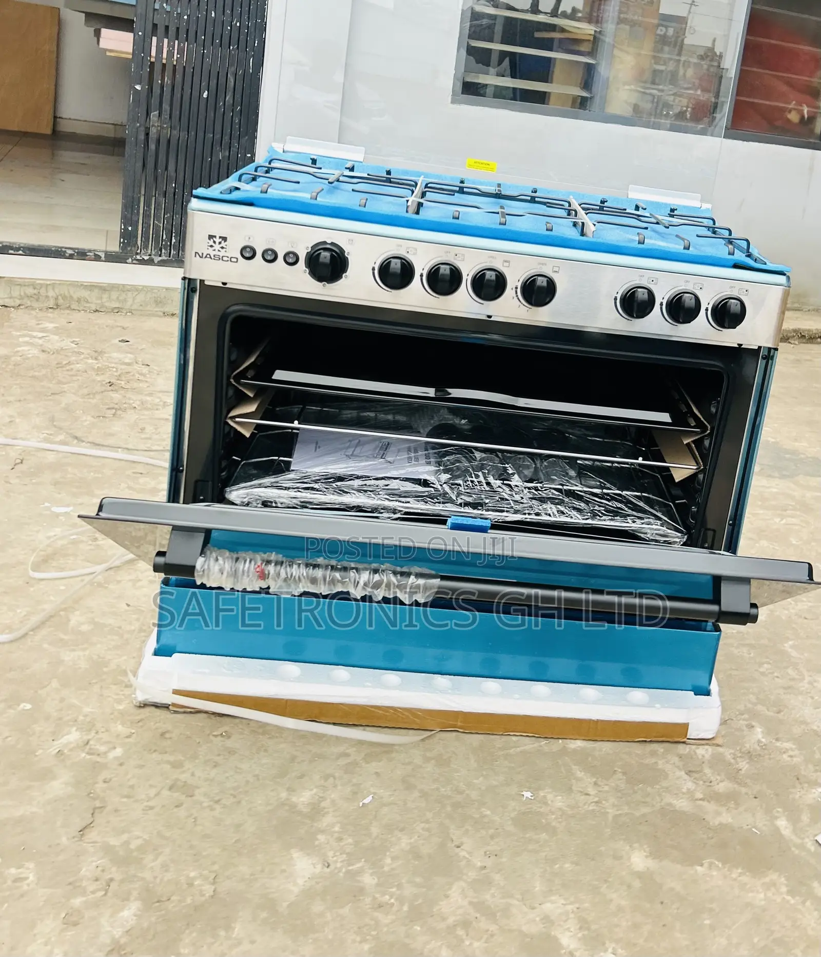 High Affordable Nasco 5 Burner 90×60 Gas Cooker Grill [NASGC-AMG80S]