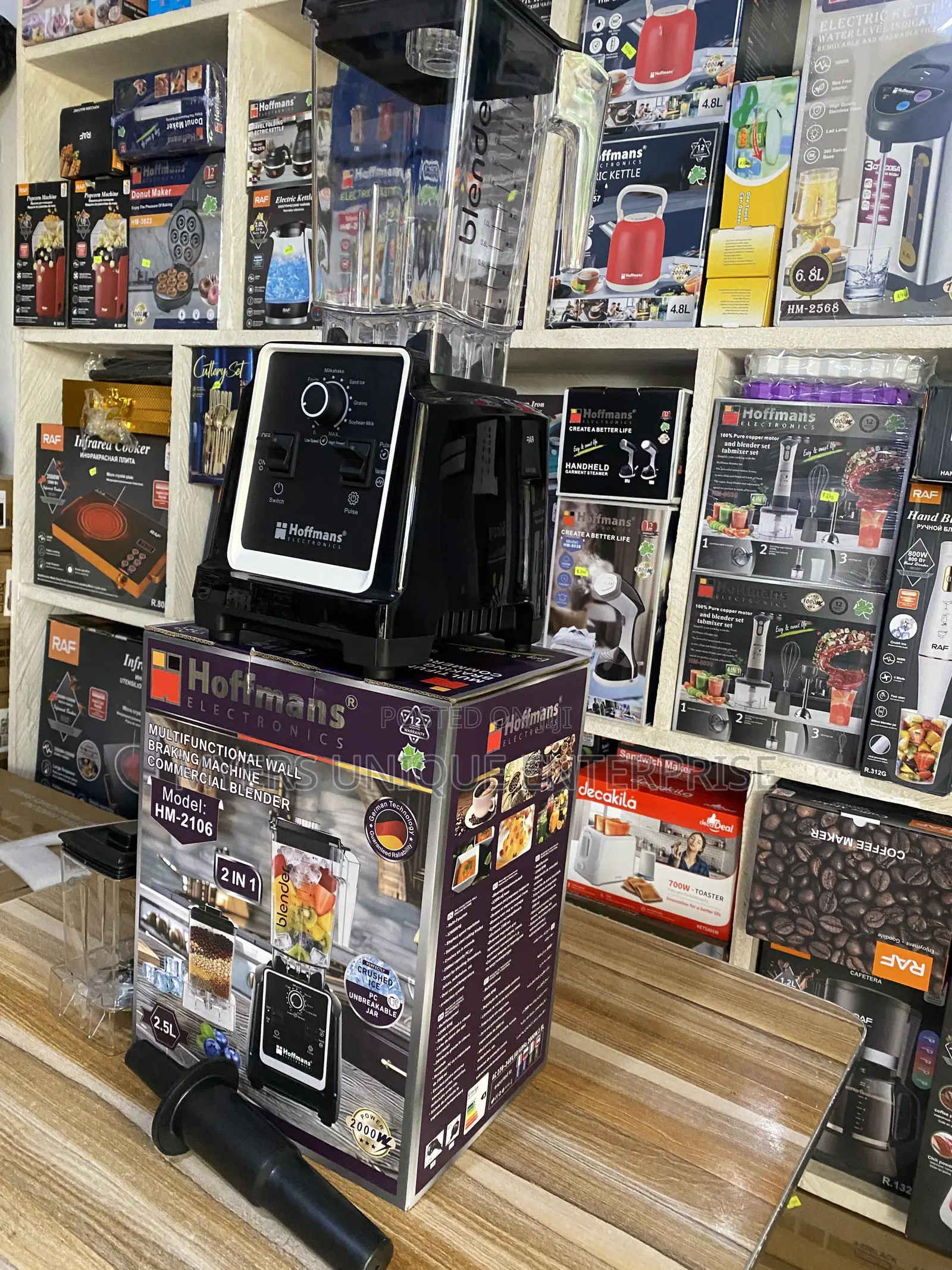 Hoffmans 2000W Blender for Smoothies and Ice