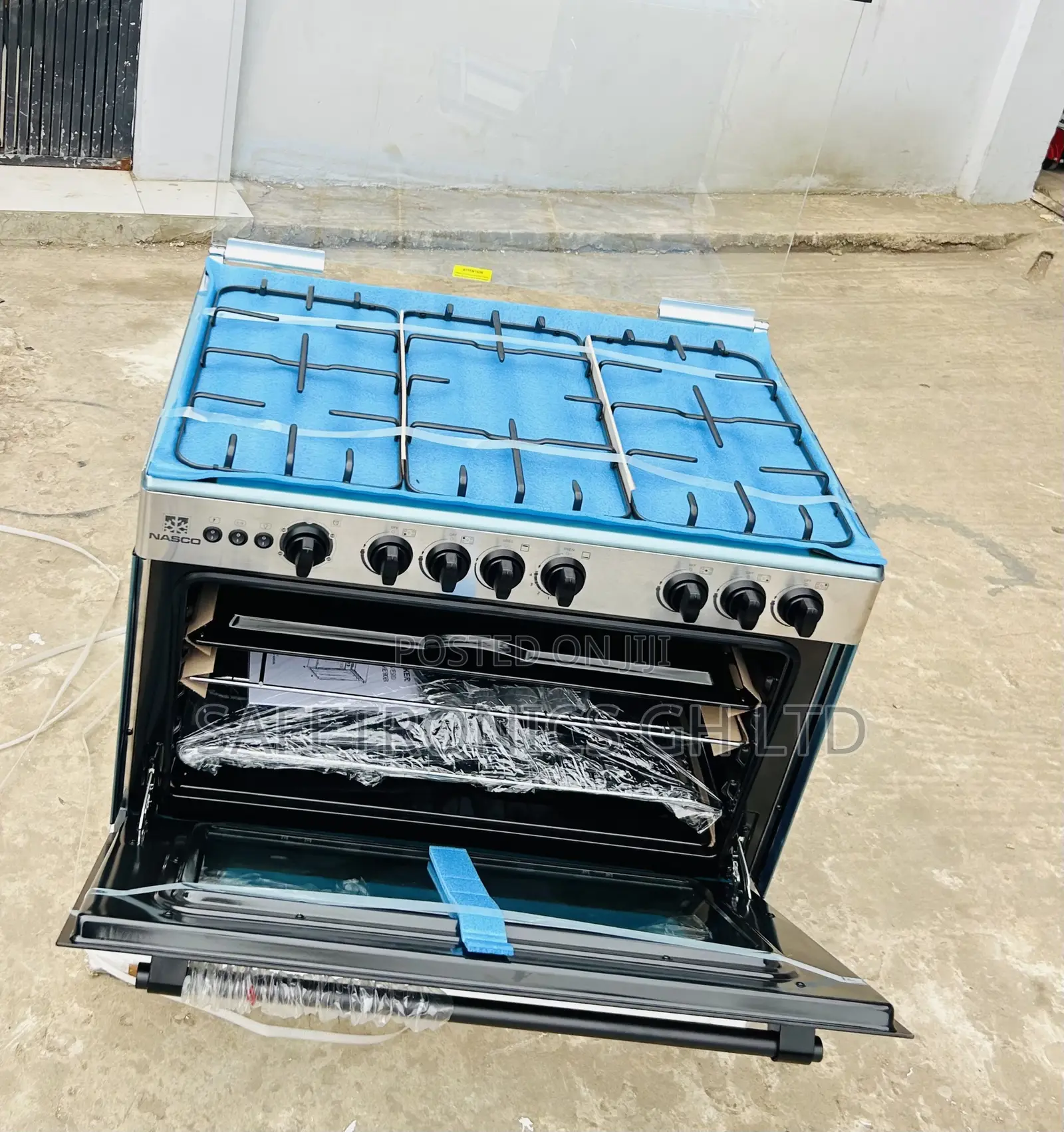 Try Lastest Nasco 5 Burner 90×60 Gas Cooker wI Grill [NASGC-AMG80S]