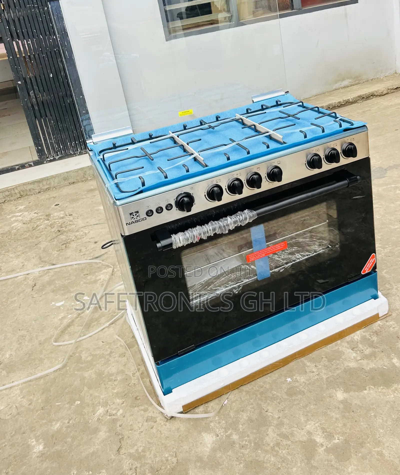 Choose Best Nasco 5 Burner 90×60 Gas Cooker wI Grill [NASGC-AMG80S]