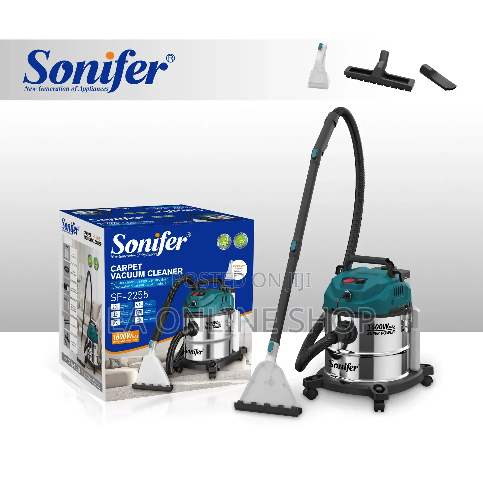 20 Liters Wet and Dry Vacuum High Pressure Cleaner Carpet,Sofa,Floor