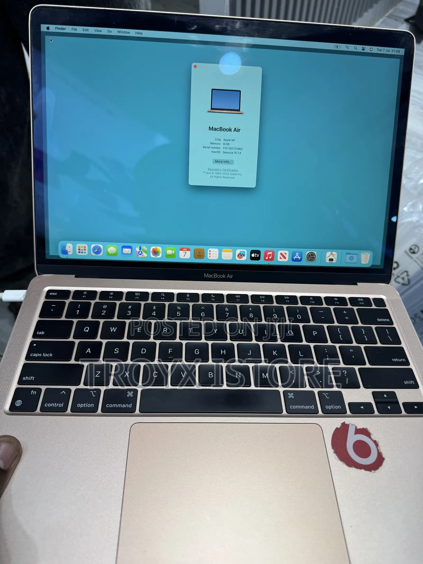 Laptop Apple MacBook Air 2020 M1 8GB Apple M1 SSD 256GB