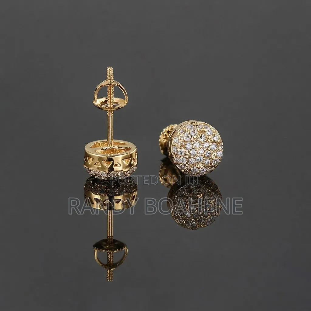 Men Zircon Stud Earring