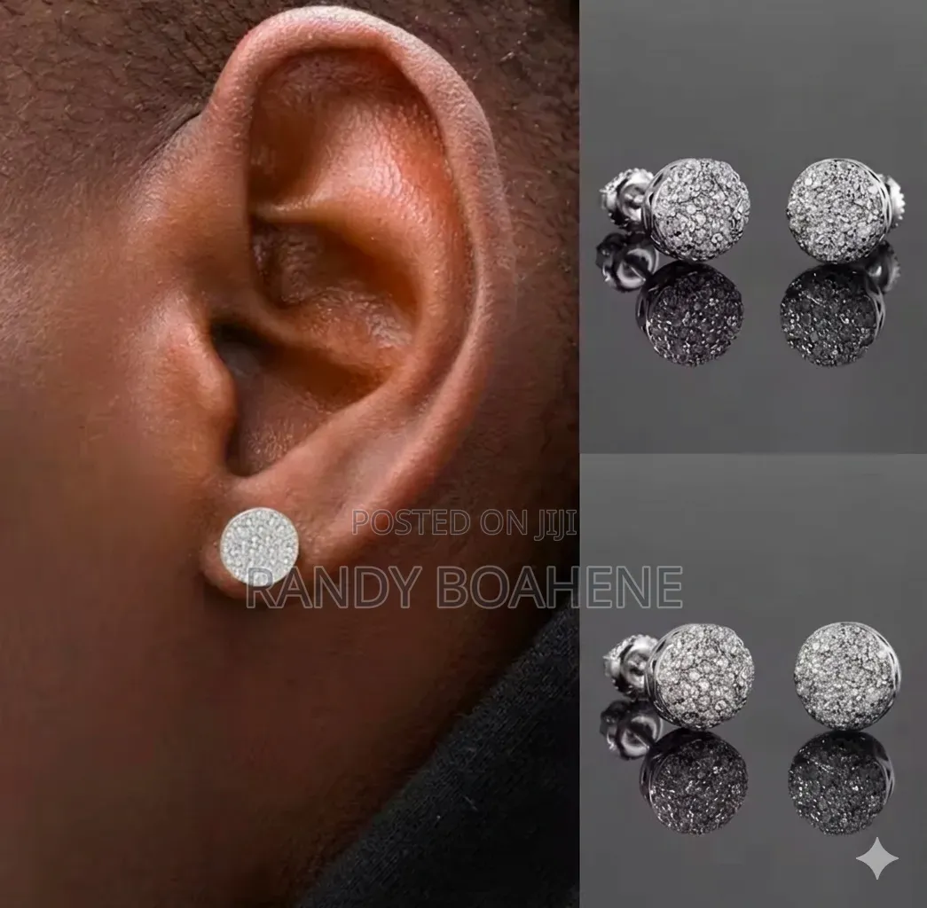 Men Zircon Stud Earring