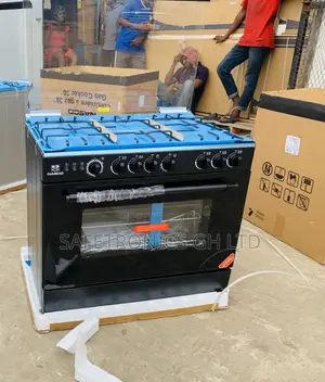 Super Sleek Nasco 5 Burner Gas Cooker With Grill (NASGC-AMG80S)