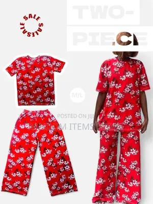Two-Piece Flowery Wear