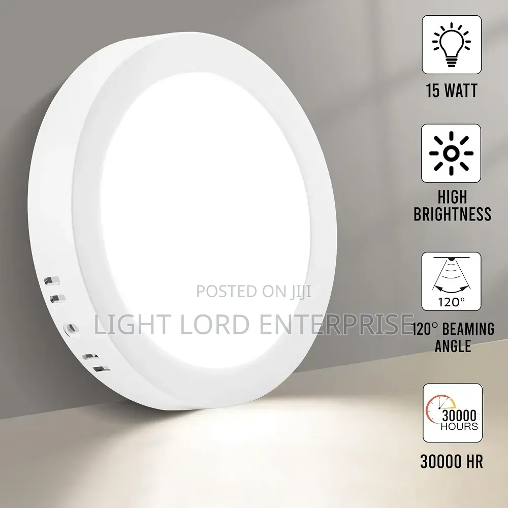 Fireproof Material Panel Light Surface Type White /Warm/Blue