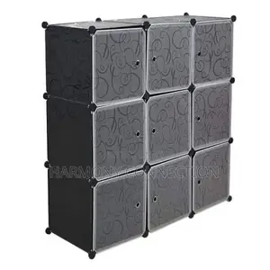 9-Cube DIY Plastic Wardrobe